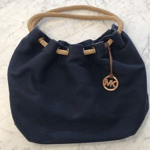Michael kors navy blue shoulder bag 100% authentic